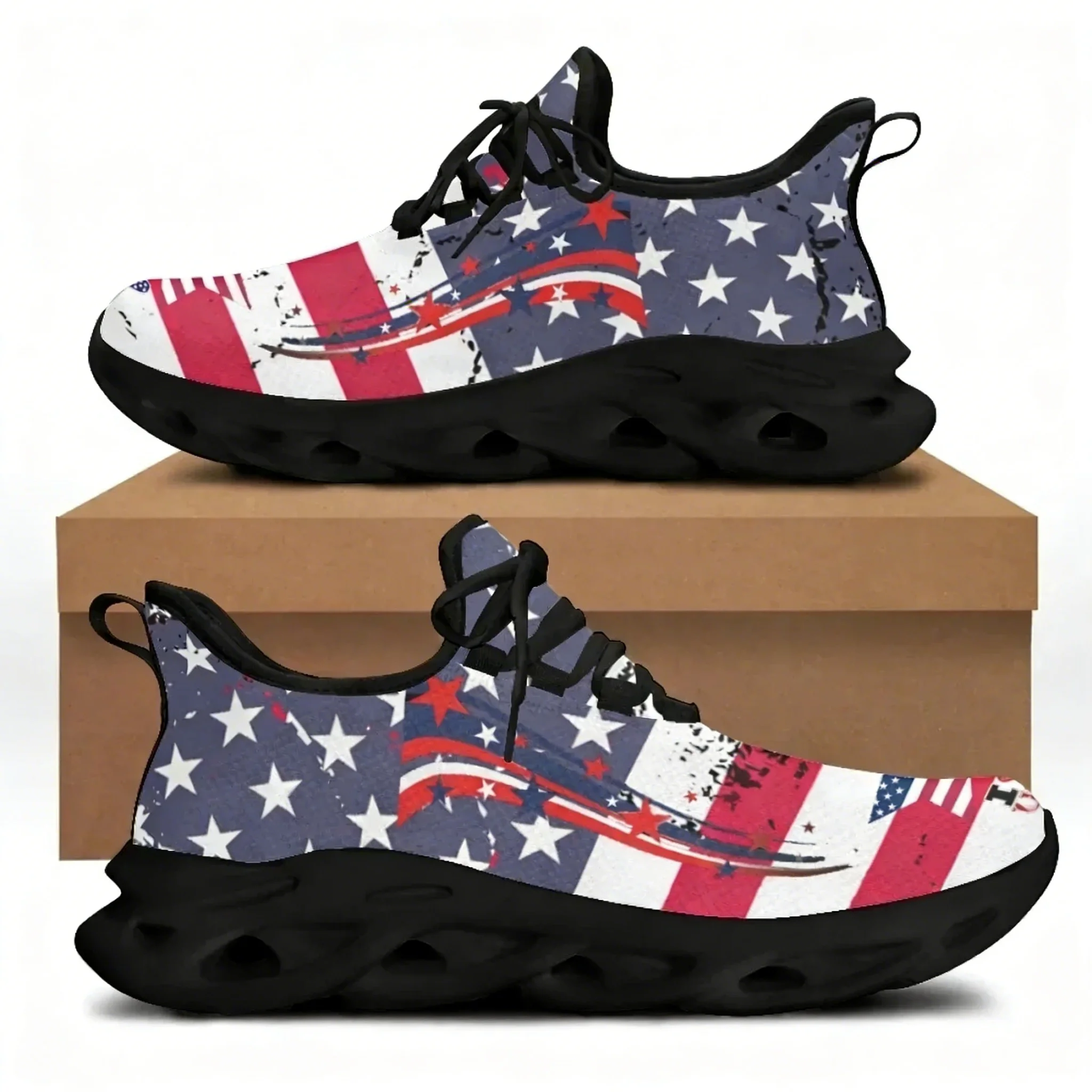 Women'S Shoes Liberty - 7.4 アメリカの国旗自由の女神プリントフラットシューズ女性用クールスニーカー女性春夏女性靴