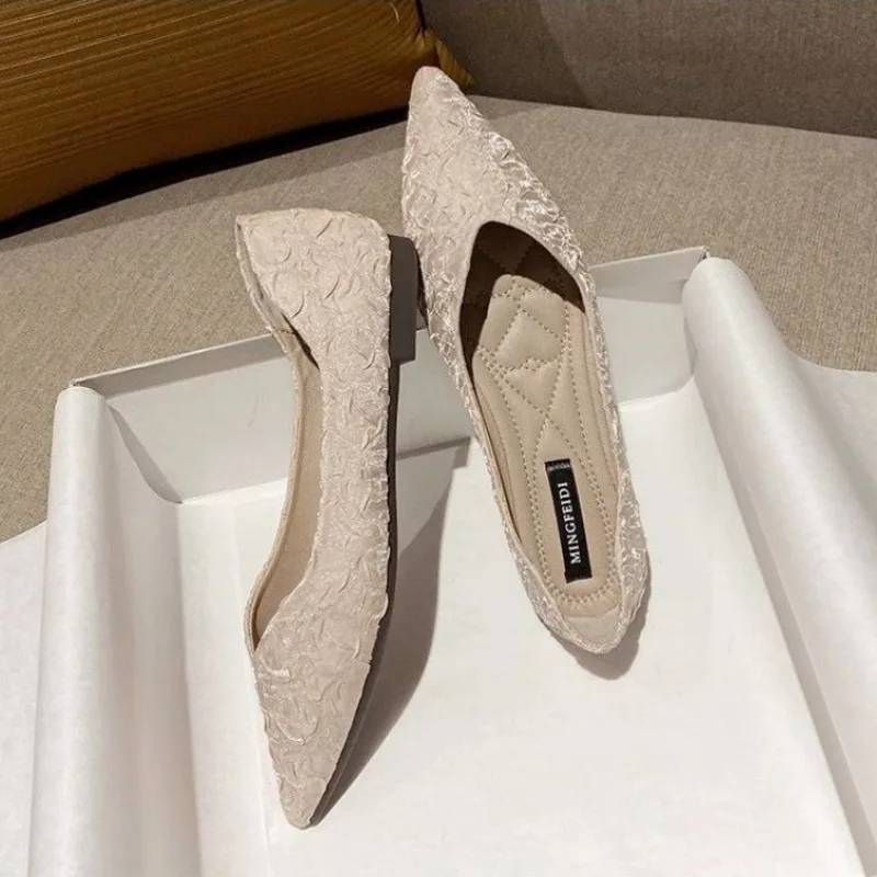 Women Shoes Quick Delivery - 女性のための先のとがったフラットモカシン,女性の靴,若い靴,素敵で迅速な配達,シックでエレガント,トレンディ,社交的,トレンディ