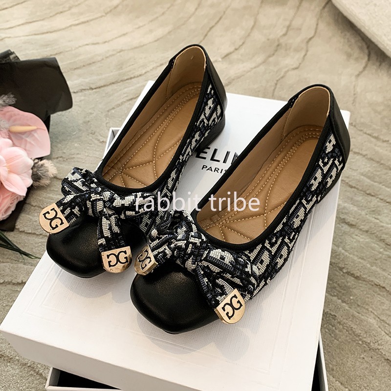 Shoes Women Pumps - 快適なフランスのレディースシングルシューズ女性のセクシーなスタイルスクエアヘッド刺繍スカートローヒール小さな香り豆の靴
