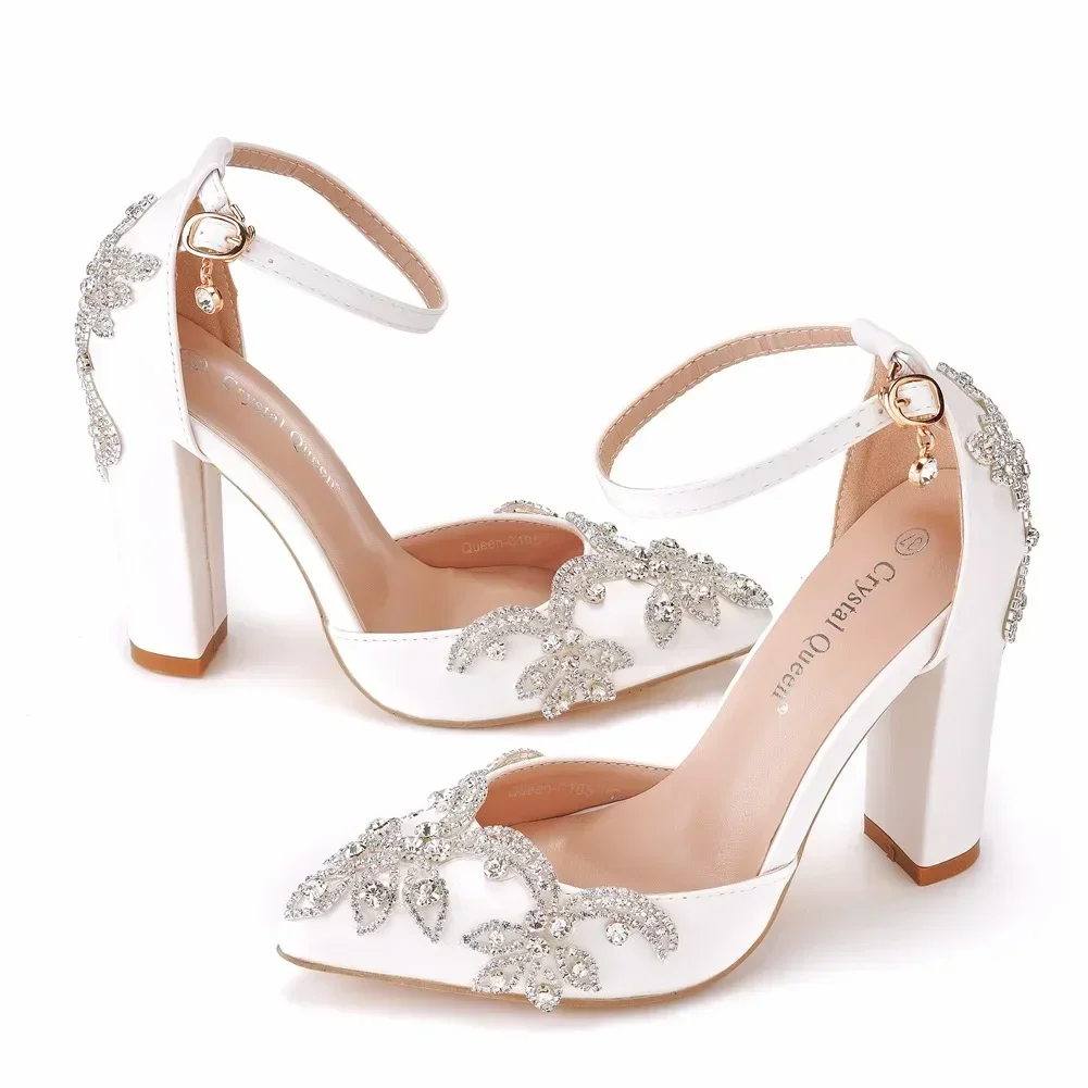 Rhinestone Sandal Women - 2026年 厚底ポインテッドトゥシューズ 大きいサイズ 厚底サンダル レディース ラインストーン