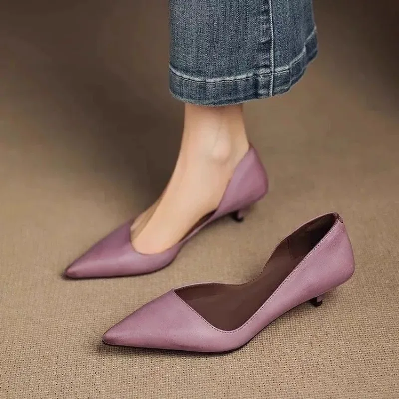 Shoes Women Pumps - レディース ポインテッドトゥ スティレットヒール ファッション 多用途 セクシー