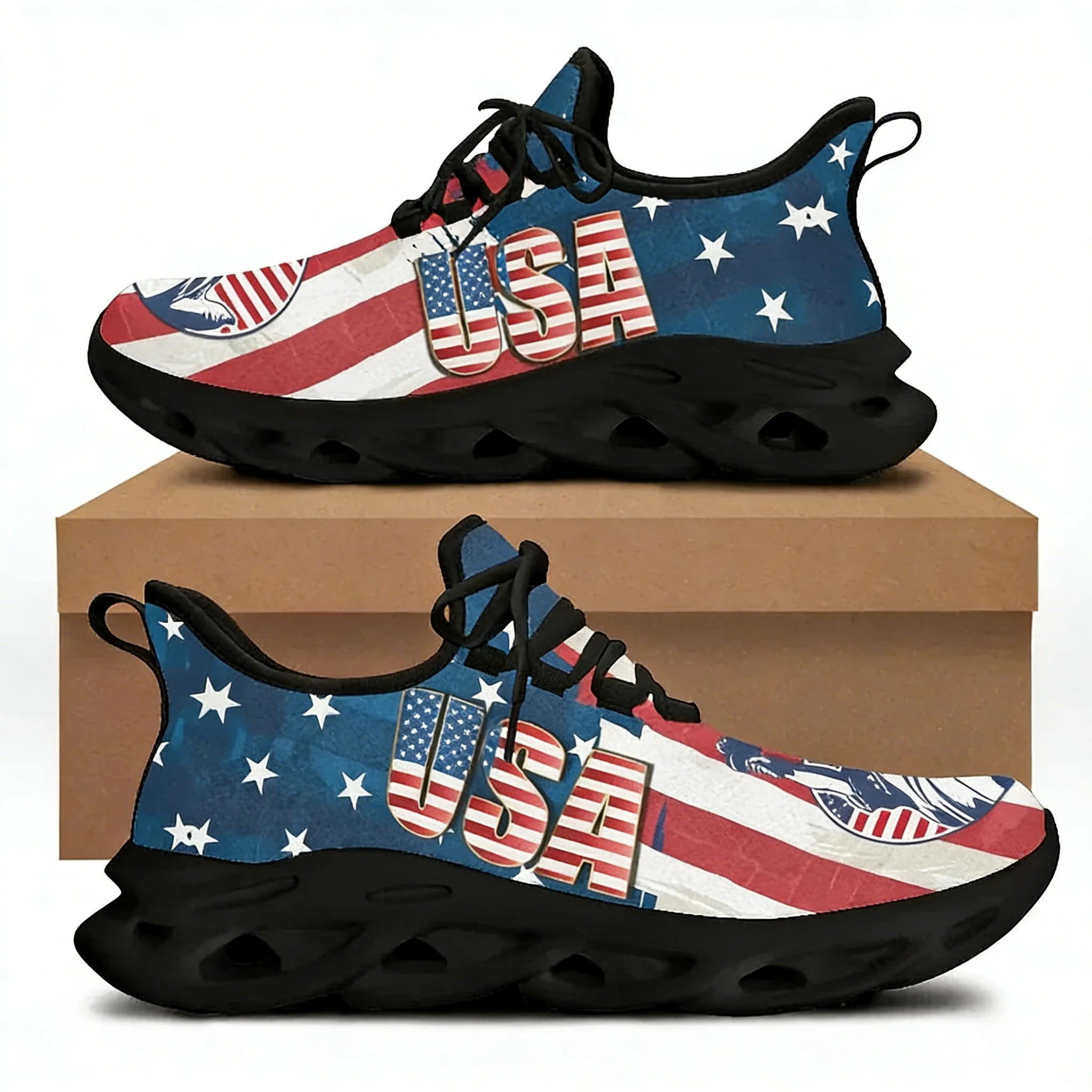 Women'S Shoes Liberty - 7.4 アメリカの国旗自由の女神プリントフラットシューズ女性用クールスニーカー女性春夏女性靴