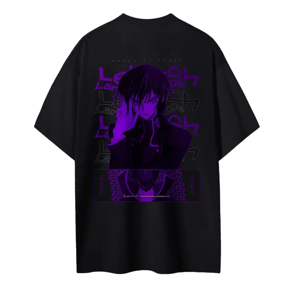 Women Shoes Quote - 新しいコードギアス Tシャツ ルルーシュ・ランペルージ ルルーシュ・ヴィ・ブリタニア 引用プリント メンズ