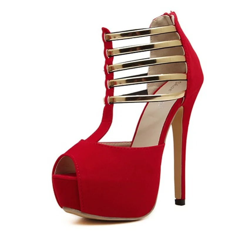 Women Shoes Model - 13 センチメートル女性の靴セクシーなモデルパフォーマンスシューズ女性のためのファッションプラットフォームハイヒールサンダルデザイナーシューズ Sandalias De Mujer