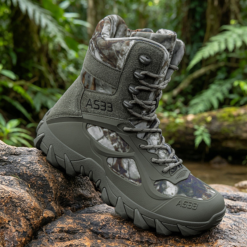 Suede Ankle Boot - 男性の戦術的なブーツ屋外超軽量安全足首通気性男性軍ブーツレースアップ高品質迅速な応答デザートブーツ