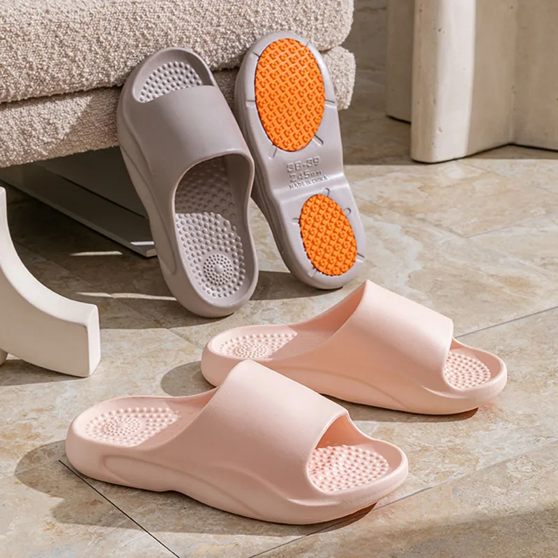 Women Shoes Model - ノンスリップ EVA スリッパ妊婦用浴室シャワー中空靴女性男性の屋内マッサージスリッパフリップフロップ 36-45