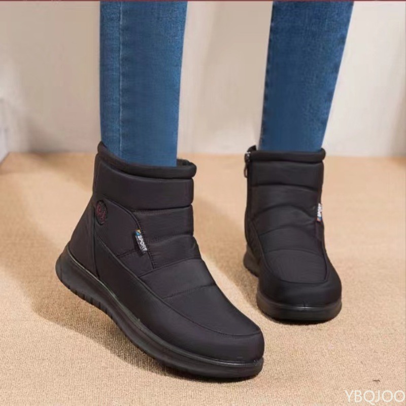 Women Shoes Size Chart - 新しい秋冬ファッショナブルな多用途コットンシューズカジュアル快適暖かいスノーブーツハイカット滑り止めレディースブーツ