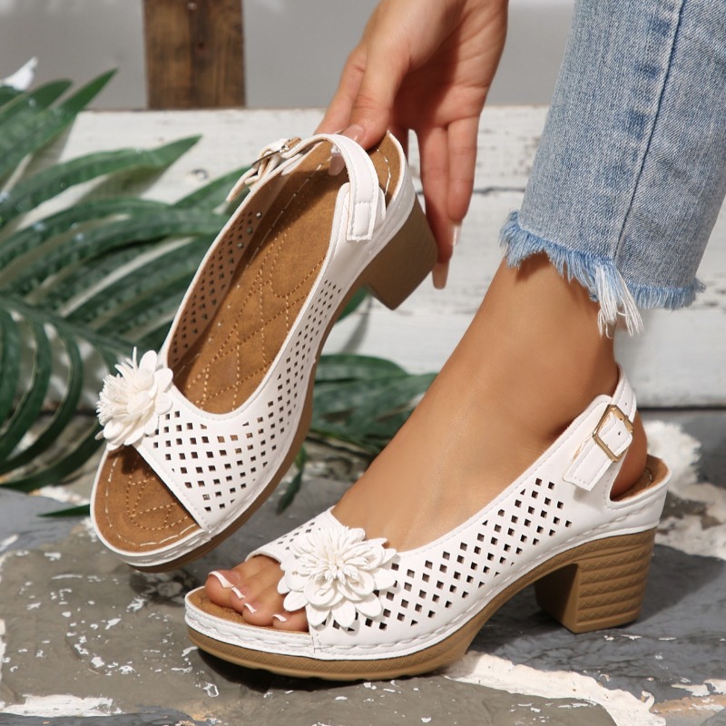 レディースチャンキーヒールサンダル 夏 2026 ファッショ - Women Shoes Model のレビューと価格