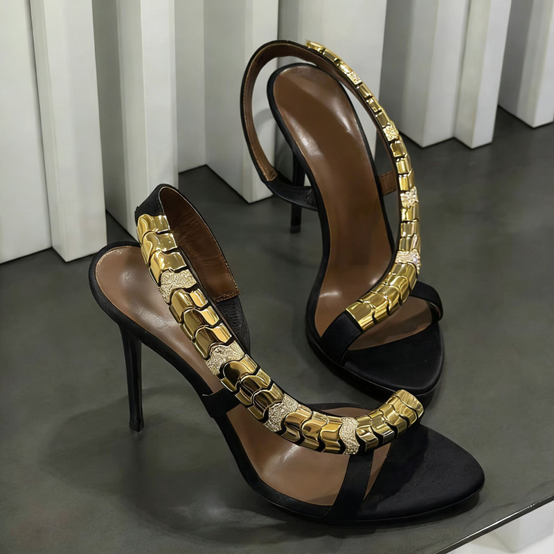 高級ラインストーンスパンコールサテン女性グラディエーターサン - Rhinestone Sandal Women のレビューと価格
