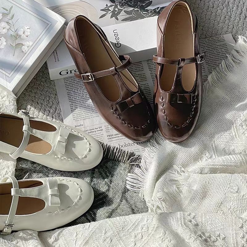 2025年夏新作 フランス風ロープメアリージェーンシューズ  - Shoes For Women Flats のレビューと価格