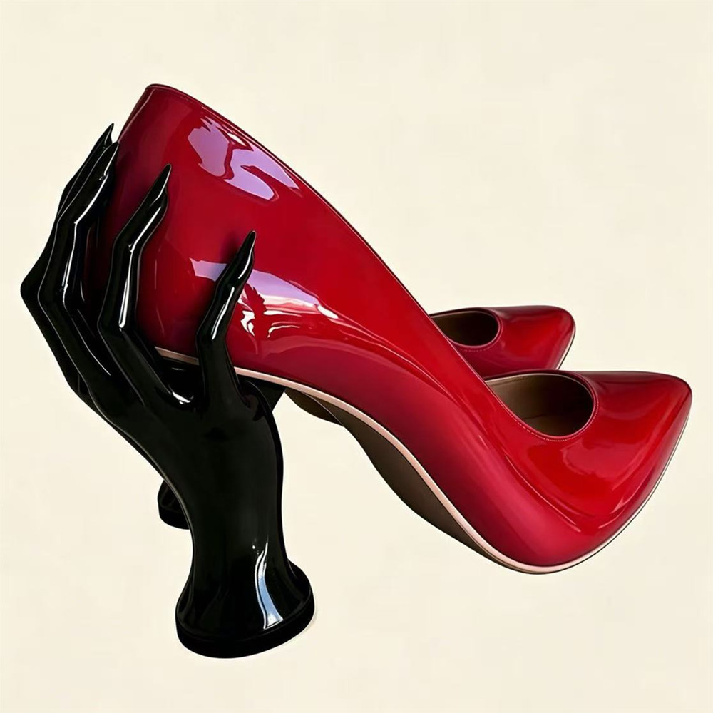 2026年新作 レディース レッド パテントレザー パンプス - Women'S Shoes Hands Free のレビューと価格
