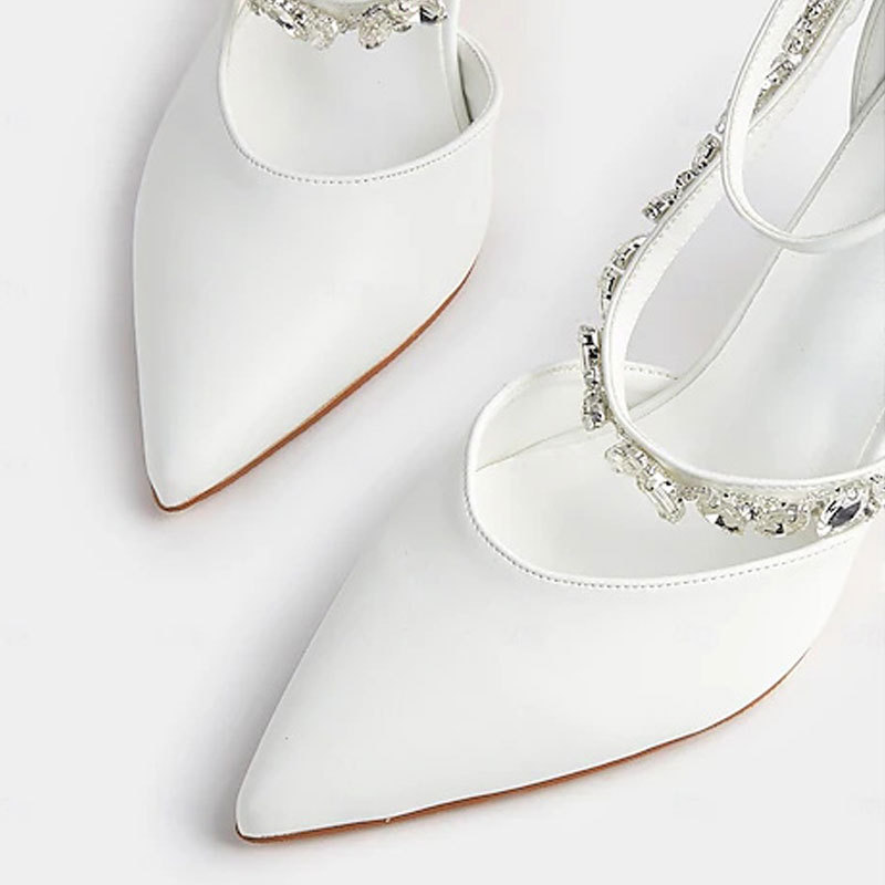 ヨーロッパとアメリカの尖ったハイヒールの女性のラインストーン - Rhinestone Sandal Women のレビューと価格