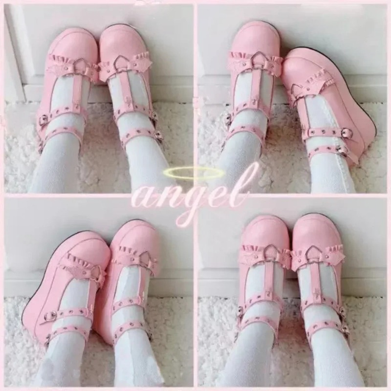 新しいスイートハートバックルウェッジメアリージェーンズ女性ピ - Shoes Women Pumps のレビューと価格