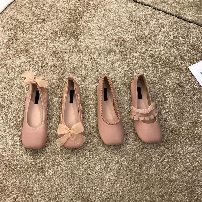 夏用スクエアトゥスリッポンレディースシューズ可愛い女性用フラ - Women Shoes Quick Delivery のレビューと価格