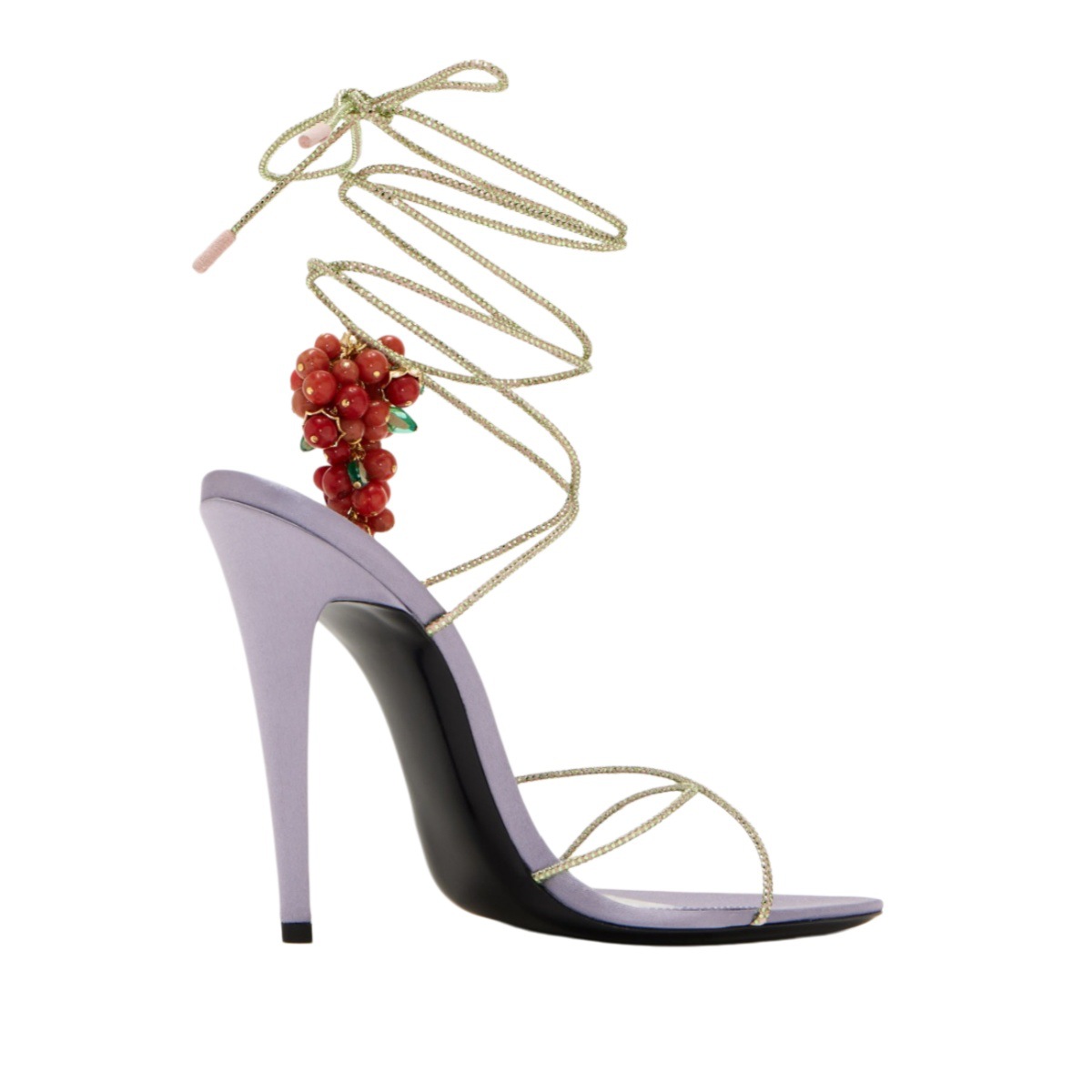 レディース3Dフルーツ装飾ラインストーン付きアンクルストラッ - Rhinestone Sandal Women のレビューと価格