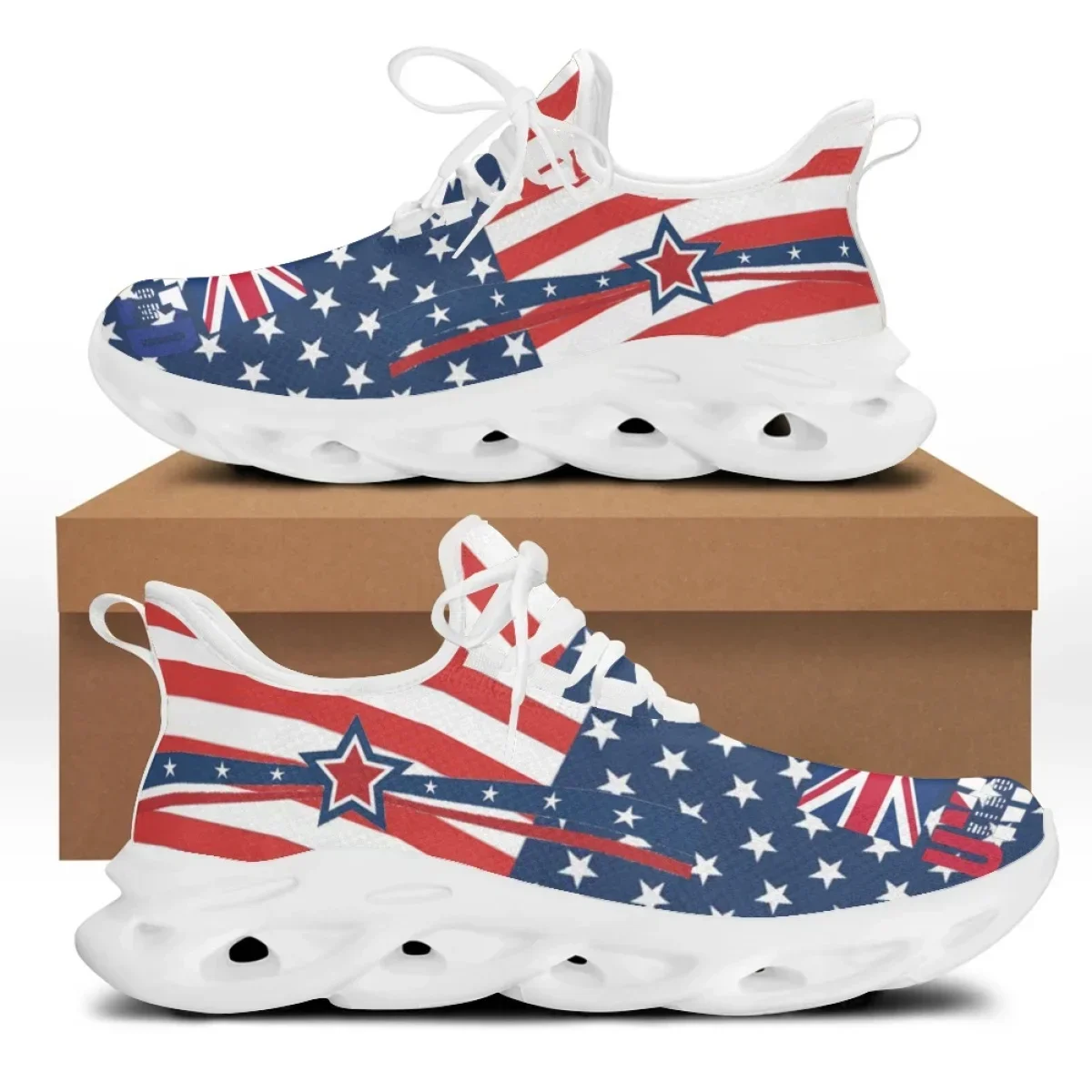 7.4 アメリカの国旗自由の女神プリントフラットシューズ女性 - Women'S Shoes Liberty のレビューと価格
