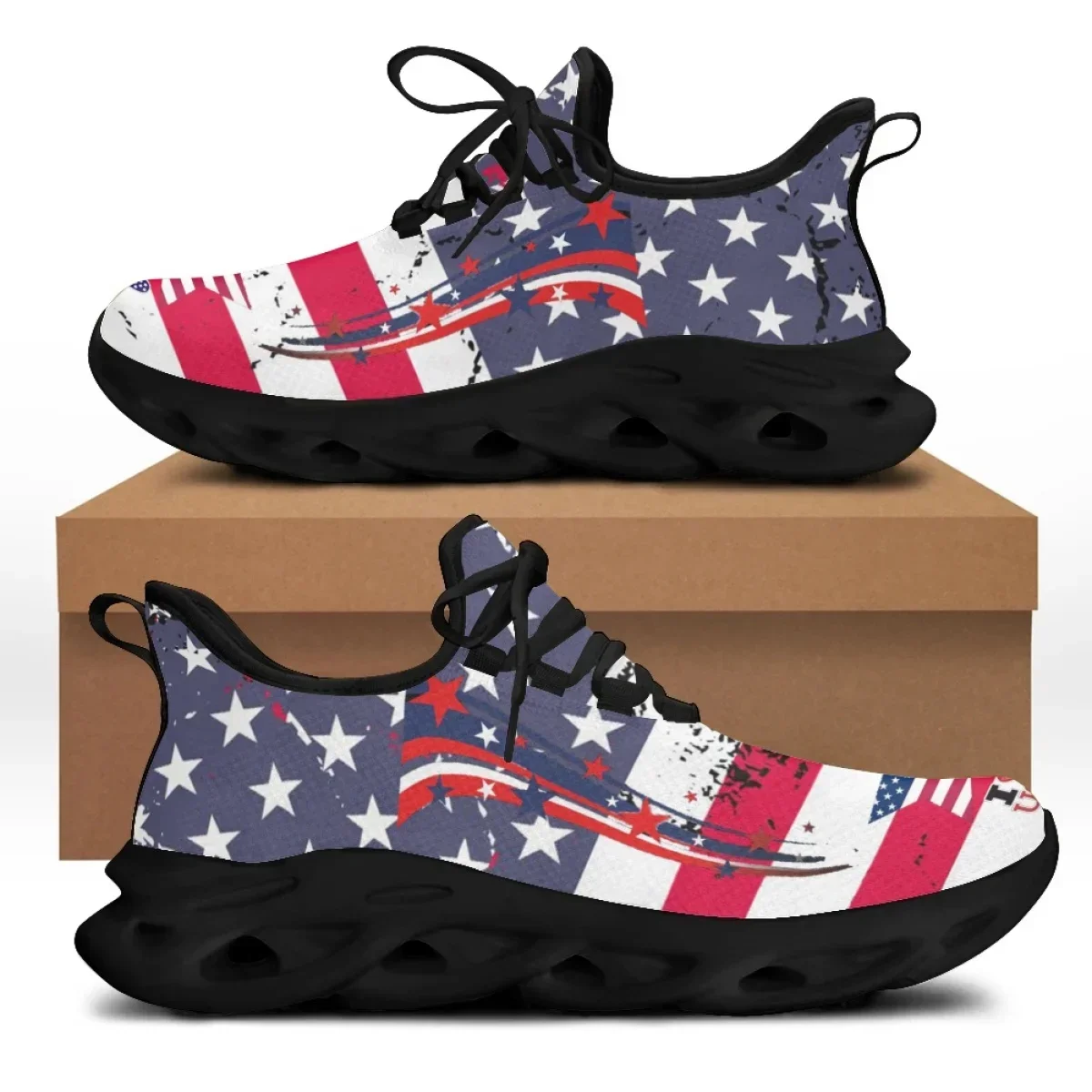7.4 アメリカの国旗自由の女神プリントフラットシューズ女性 - Women'S Shoes Liberty のレビューと価格