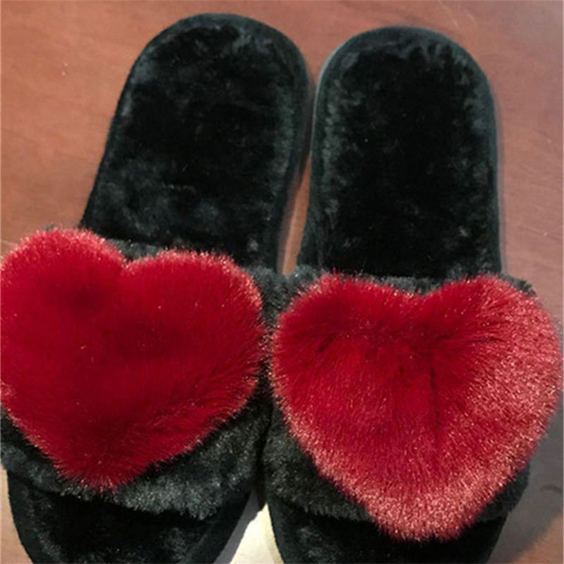 crriflz レディース プラッシュ ハート スリッパ 暖 - Women Shoes For Winter のレビューと価格