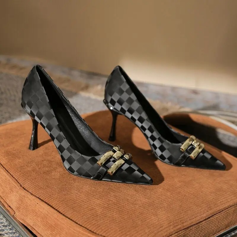 オフィスミディアムヒール黒の靴女性のための 2024 ホワイ - Women Shoes Quick Delivery のレビューと価格