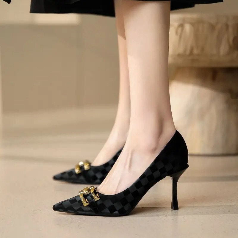 オフィスミディアムヒール黒の靴女性のための 2024 ホワイ - Women Shoes Quick Delivery のレビューと価格