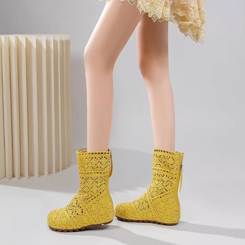 2026年新作シューズ、レース付き中空クロシェブーツXL、中 - Women'S Shoes Size 40 In Us のレビューと価格