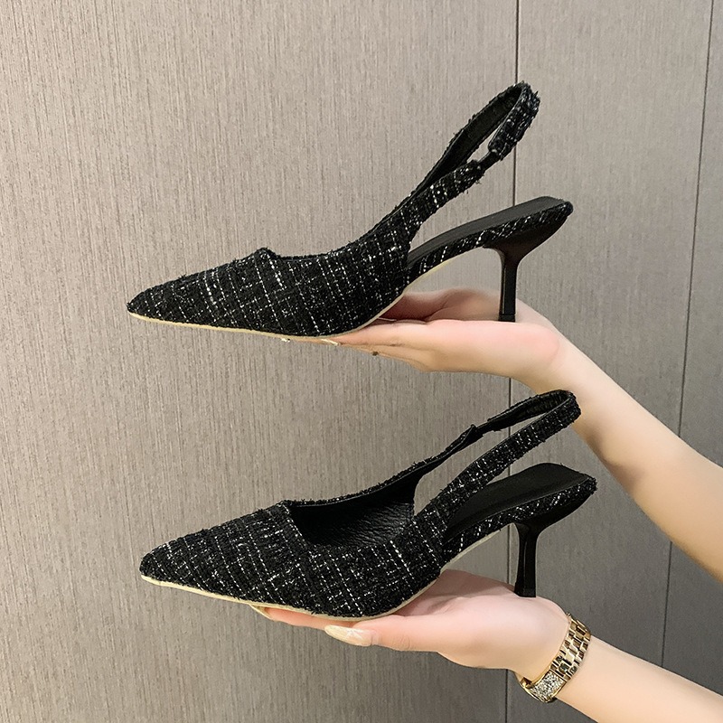 ブランドデザイナースリングバックハイヒールパンプス女性ポイン - Women'S Shoes Size 40 In Us のレビューと価格