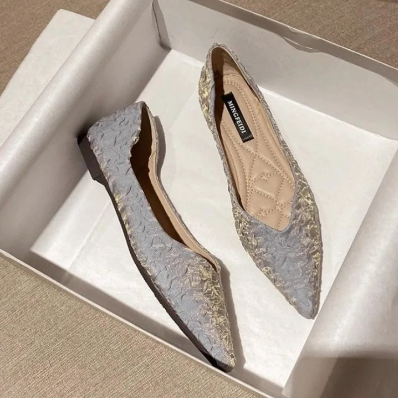女性のための先のとがったフラットモカシン,女性の靴,若い靴, - Women Shoes Quick Delivery のレビューと価格