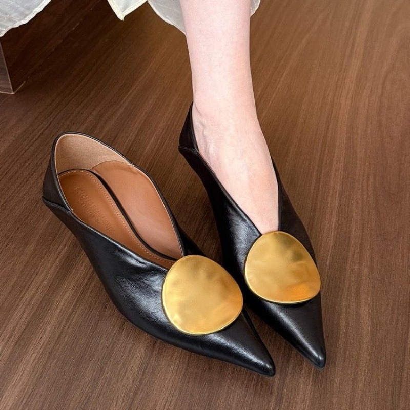 2025年春夏 ポインテッドトゥ スリッポン レディース フ - Shoes For Women Flats のレビューと価格