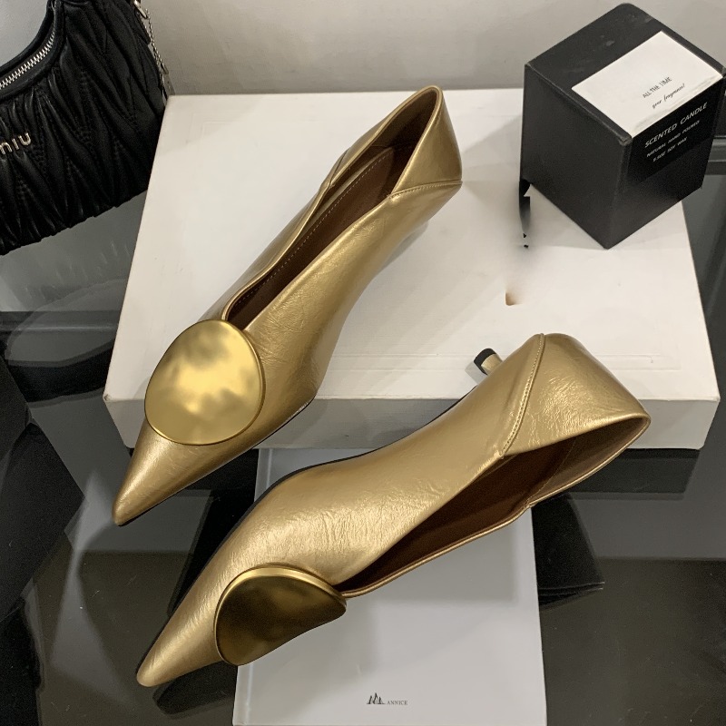 2025年春夏 ポインテッドトゥ スリッポン レディース フ - Shoes For Women Flats のレビューと価格