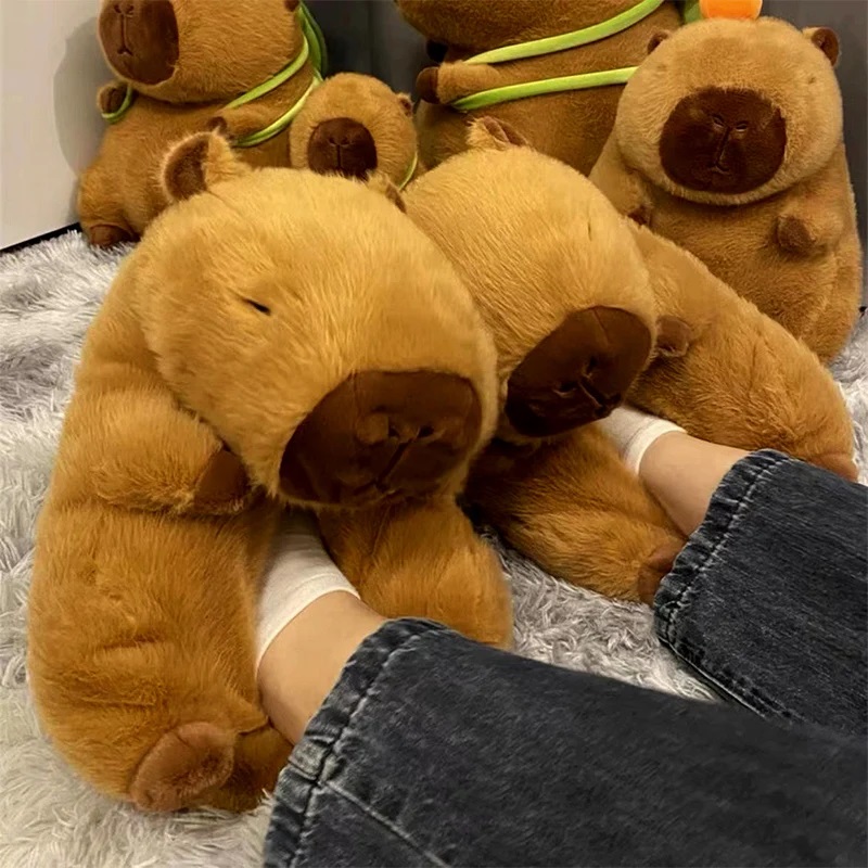 ノベルティカピバラスリッパユニセックス動物スライド靴女性のか - Women Shoes For Winter のレビューと価格