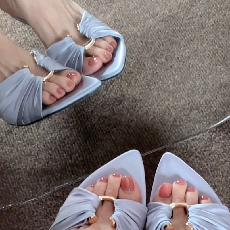 夏の新作ファッション、オープントゥフラットサンダル、女性用、 - Wide Fit Heels のレビューと価格