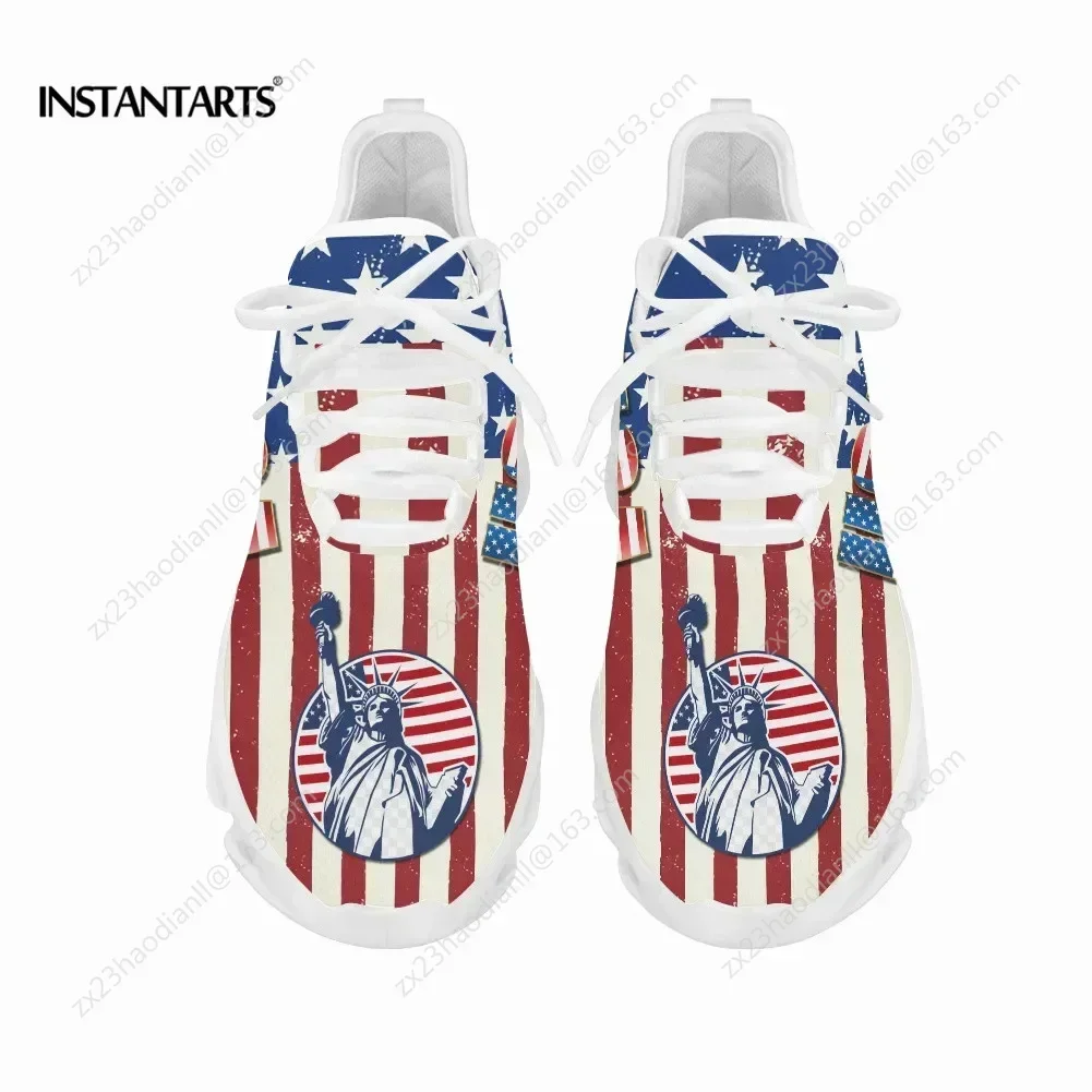 7.4 アメリカの国旗自由の女神プリントフラットシューズ女性 - Women'S Shoes Liberty のレビューと価格