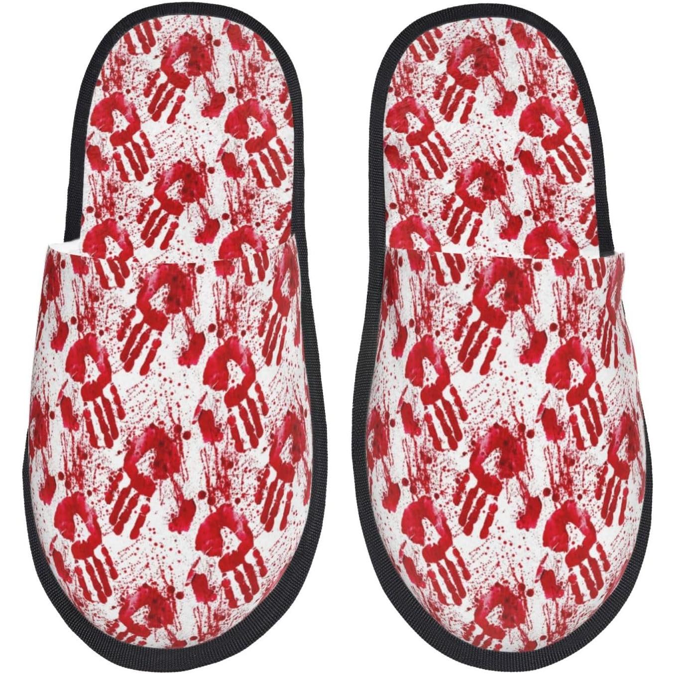 血まみれの手形柄 レディース スリッパ ホーム ファーシュー - Women'S Shoes Hands Free のレビューと価格