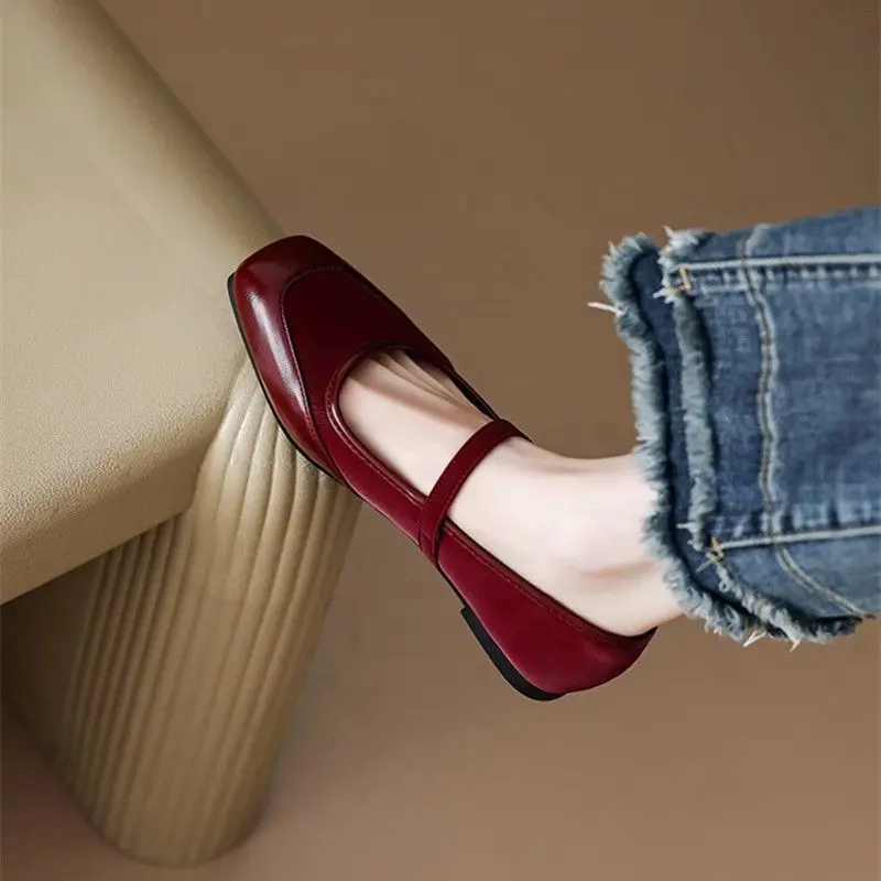 ローヒールエレガントなスプライシング女性のフラットシューズ黒 - Women Shoes Quick Delivery のレビューと価格