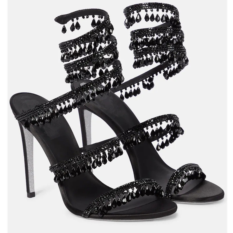 2026 女性のハイヒール新しいラインストーンサンダルファッ - Rhinestone Sandal Women のレビューと価格
