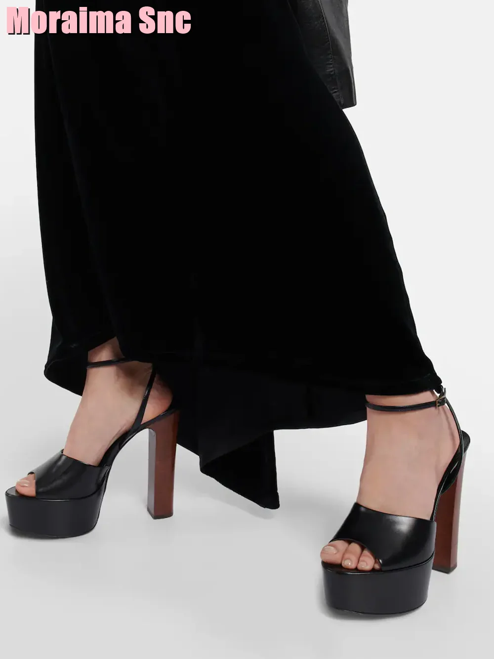 女性用パテントレザープラットフォーム厚底サンダル,チェーンと - Women Shoes Model のレビューと価格