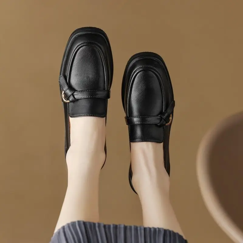 女性用ミディアムヒールのスクエアトゥシューズ,スリッポンパン - Women Shoes Quick Delivery のレビューと価格