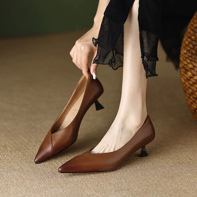 スクエアヒールミディアムレディースパンプスポインテッドトゥ婦 - Women Shoes Quick Delivery のレビューと価格