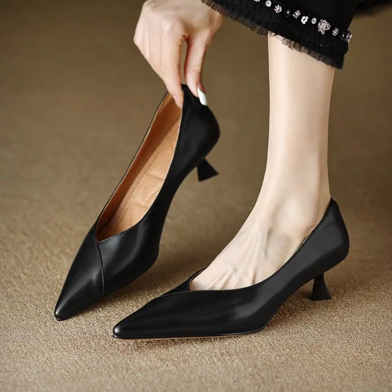 スクエアヒールミディアムレディースパンプスポインテッドトゥ婦 - Women Shoes Quick Delivery のレビューと価格