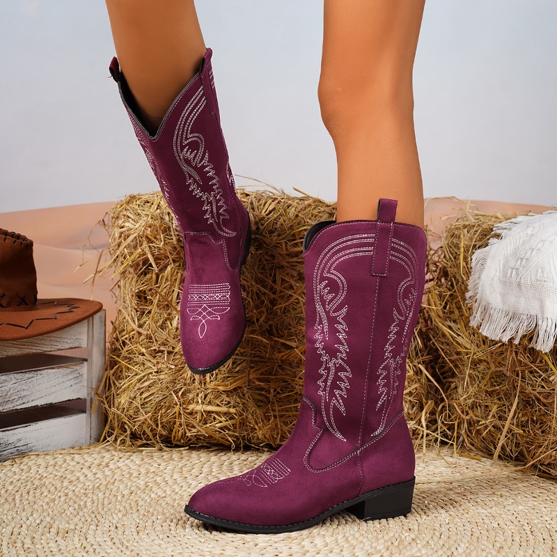 レディース ウエスタンブーツ スエード アンクル丈 カウガー - Suede Ankle Boot のレビューと価格