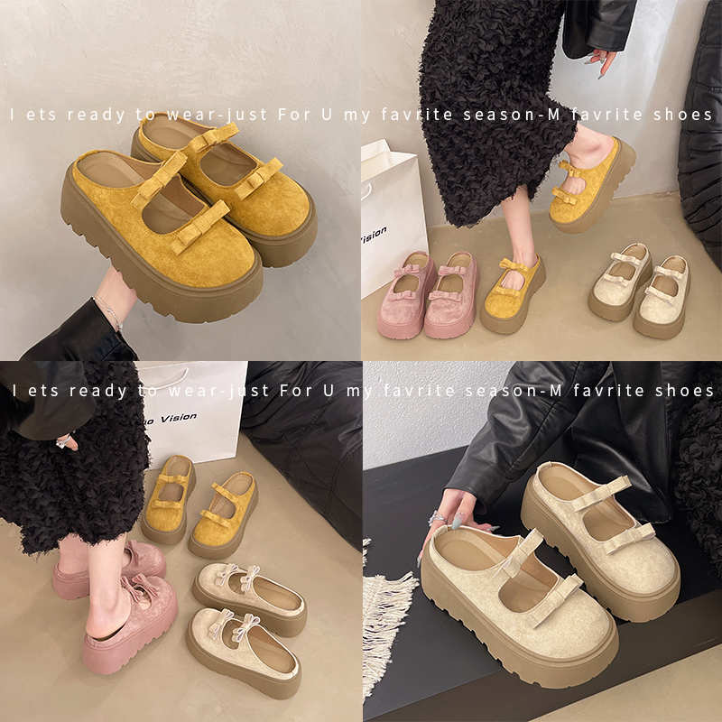ベルベットハイカットフリップフロップスリッパ、女性用スケート - Women'S Shoes Hands Free のレビューと価格