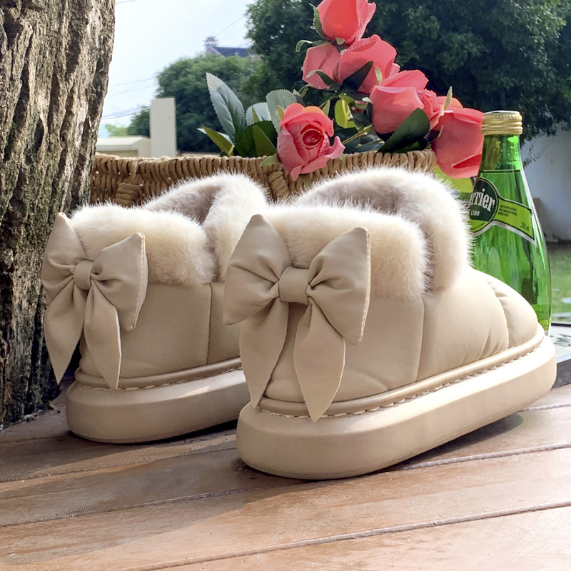 2025年新作 冬用プラッシュスリッパ レディース - クロ - Women Shoes For Winter のレビューと価格