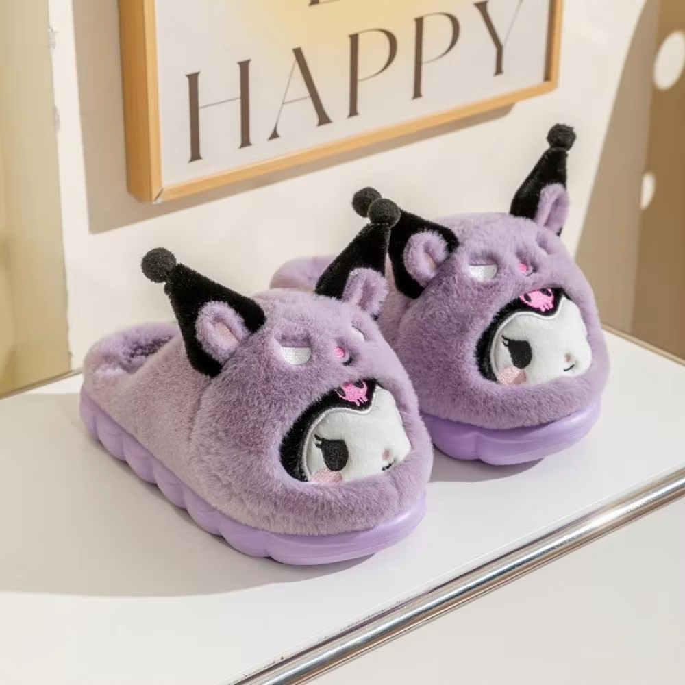 漫画風女性用ぬいぐるみスリッパ 暖かい新作シナモロール ポム - Women Shoes For Winter のレビューと価格