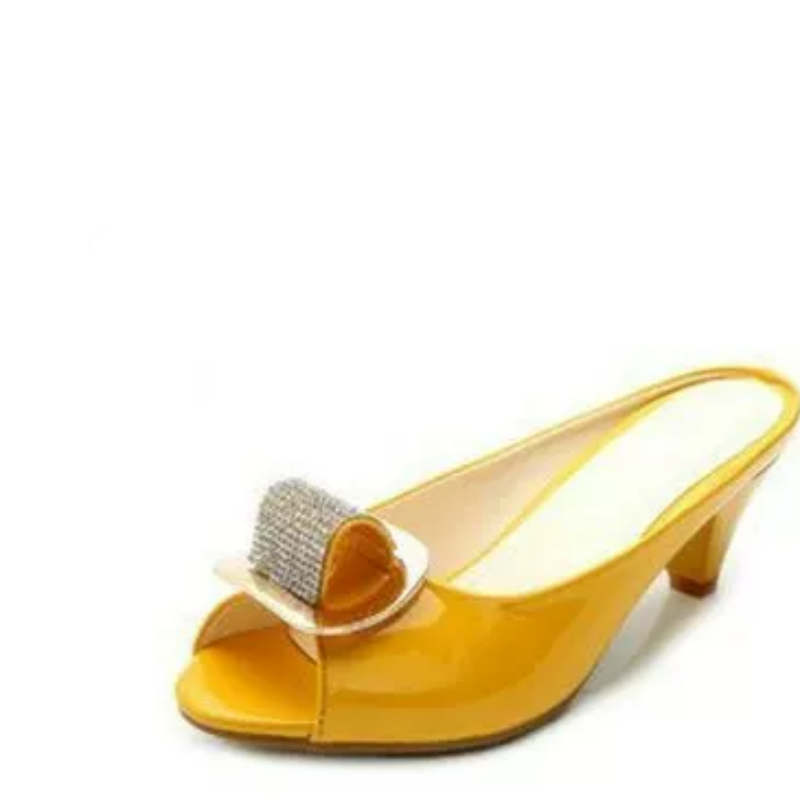 レディースサマーミュールシューズ ピープトゥ プルオンスリッ - Women'S Shoes Size 40 In Us のレビューと価格