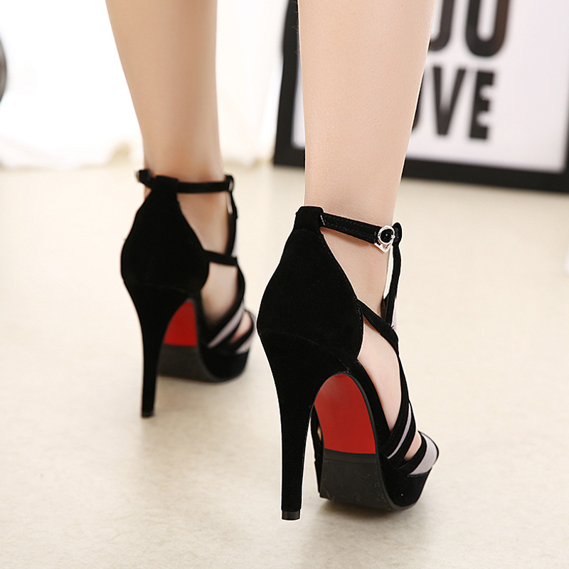 ファッションヨーロッパステーションサンダルフロックバックルス - Wide Fit Heels のレビューと価格