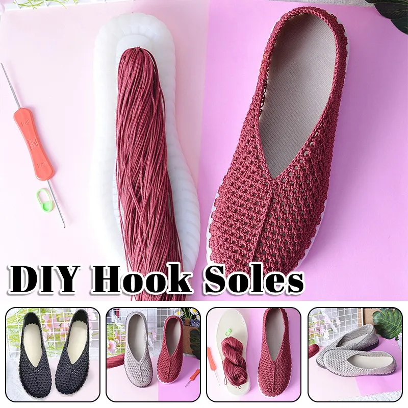手織り DIY 靴 編み物素材 夏涼しい DIY フック ゴ - Women'S Shoes Hands Free のレビューと価格