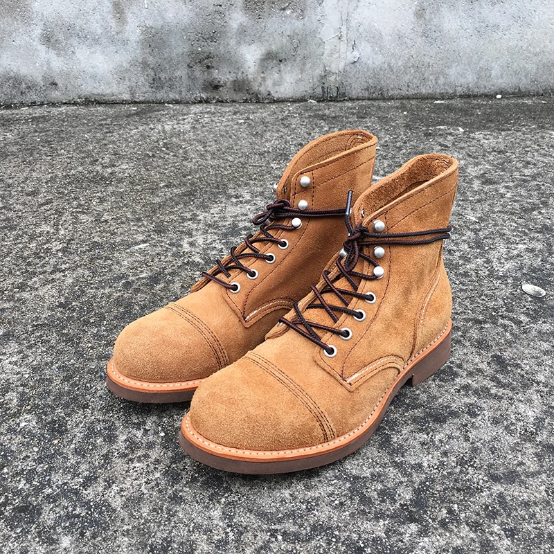 ニューメンズシューズ高級ブランドヴィンテージメンズブーツ牛革 - Suede Ankle Boot のレビューと価格