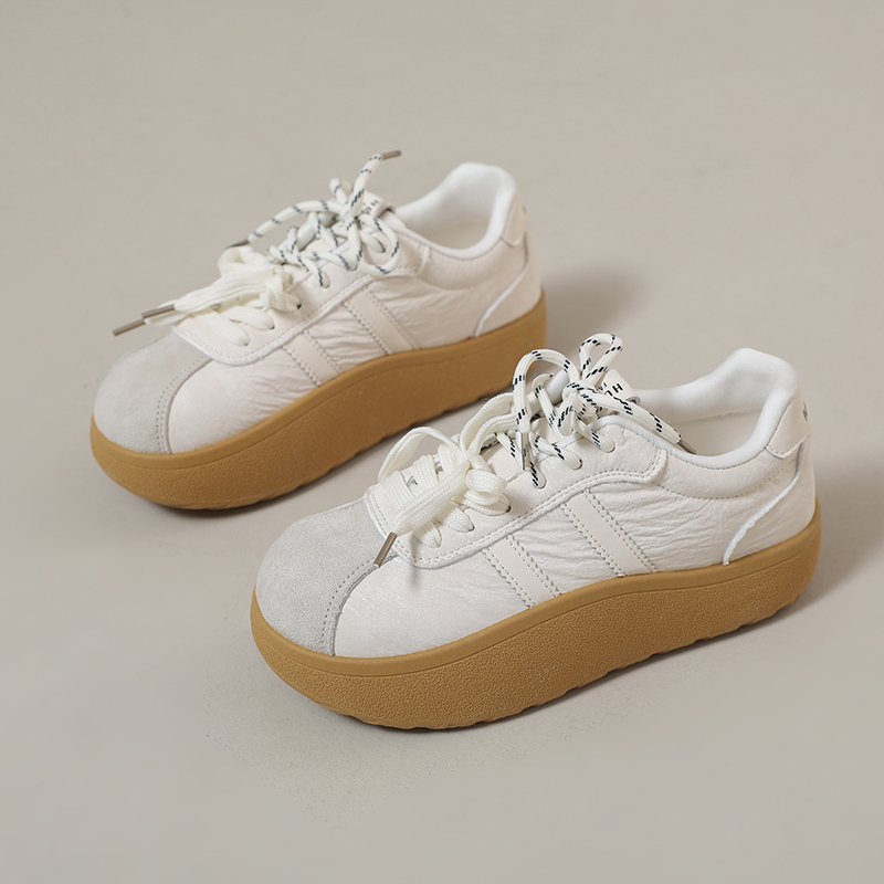 女性のファッションカジュアルスニーカープラットフォーム厚底レ - Women'S Shoes Size 40 In Us のレビューと価格