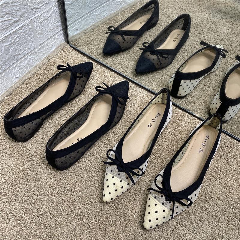ボウ付きレディースサマーフットウェア、ローヒール、エレガント - Women Shoes Quick Delivery のレビューと価格