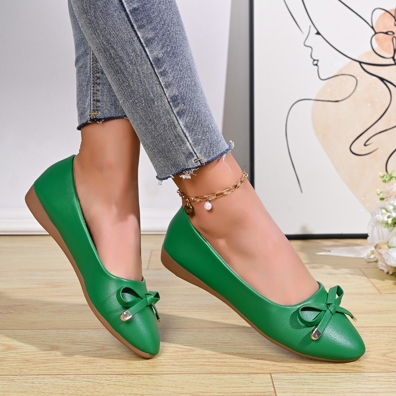 浅口ソフトソール快適レザーシューズレディース新作ウェッジシン - Shoes Women Pumps のレビューと価格